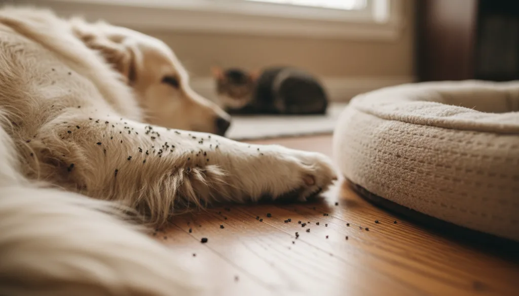 découvrez comment identifier les signes d'une infestation de crottes de puces chez vous et protégez votre maison efficacement grâce à nos conseils pratiques.